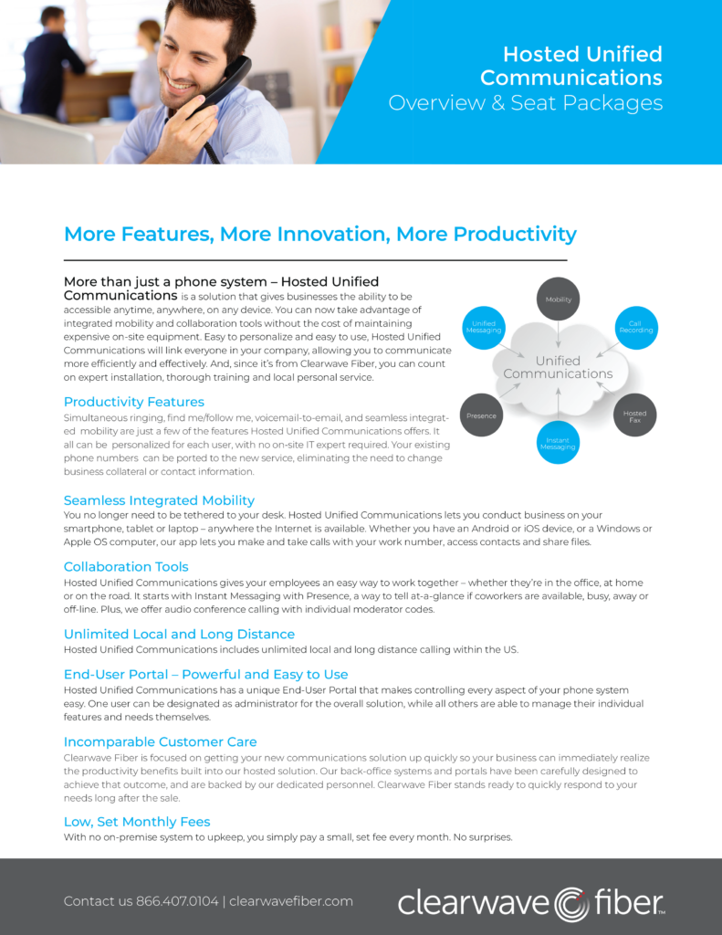 Preview of Hosted Unified Communications Document