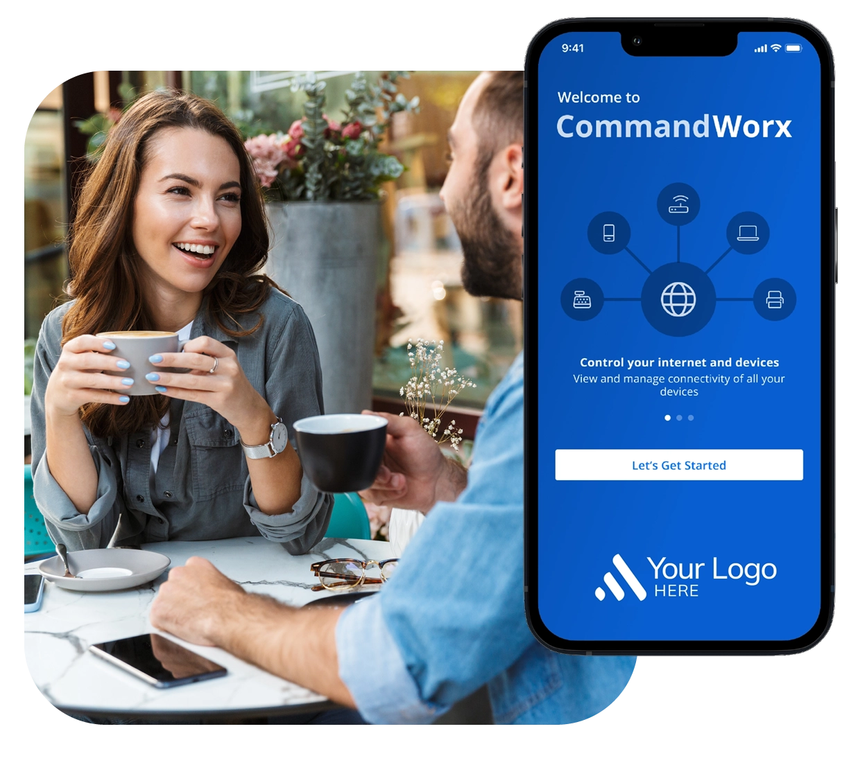SmartBiz interface on smartphone